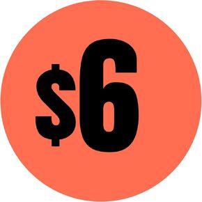 Mobiusea Creation 480pcs 8 Dollars Price Stickers | 0.75-Inch Preprinted Price Tags Labels | Garage Sale Stickers for Retail, Yard Sales, and More