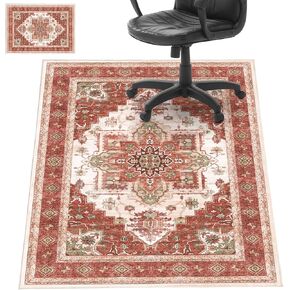 Office Chair Mat, Chair Mat for Carpet with Anti-Slip Backing Desk Chair Mat for Hard Floors Low Pile Non Curling Chair Mats
