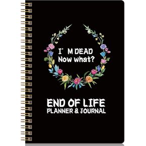 End of Life Planner, Now That I'M Dead, Guided Final Estate Arrangements, Planning Organizer Notebook for Last Wishes, Business Info & Funeral Planning, When I'M Gone Organizer, Death Planner, 5.9"X8.6"