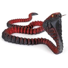 25" 3D Printed Snake, 3D Printed Fidget Animals,3D Crystal Snake Flexible Joints Home Decor Executive Desk Toys,Home Office Decor Executive Desk Toys for Autism/ADHD (Black)