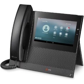 Poly CCX 600 Desktop Business Media Phone (Polycom) - with Handset - Open SIP - Power Over Ethernet (POE) - 7-Inch Color Touchscreen - Works with Zoom (Certified), Teams, & More