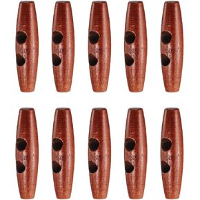 Harfington 10pcs أزرار التبديل الخشبية 50 مم / 2