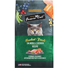 Fussie Cat Market Fresh Salmon & Chicken Recipe, Dry Cat Food, 10lb Bag