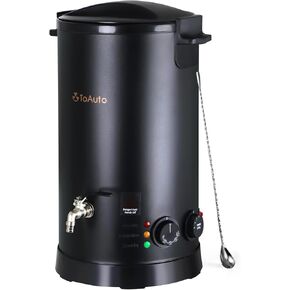 TOAUTO 20Lbs Wax Melter for Candle Making - Candle Wax Melting Pot with Three Power Adjustment 60 to 100 Degrees Temp Setting for Soy Wax Business Candle Making(Black)