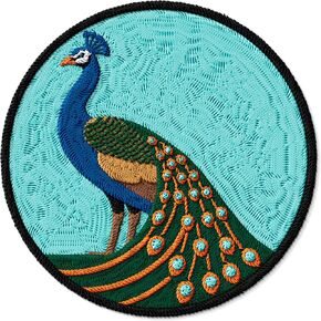 Peacock Patch Embroidered Iron on Patches for Clothes Backpacks Bags Jeans Jackets Size 3" ID45095