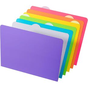 Mr. Pen- File Folders, 6 Pack, Vibrant Colors, 1/6-Cut Tab, File Folders Letter Size, Colored File Folders, Office File Folder, Colored Folders, Office Supplies File Folders, File Folders with Tabs
