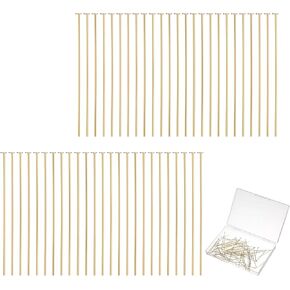 500pcs دبابيس رأس مسطحة لصنع المجوهرات 5 مم/2 بوصة دبابيس رأس مسطح الدبابيس المجوهر