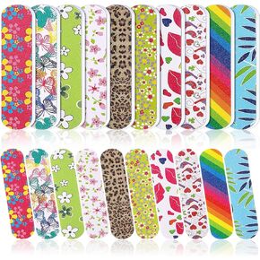Sumind 100 Pack Nail Files Double Sided Emery Boards Manicure Tools (2.36 x 0.59 x 0.16 Inch)