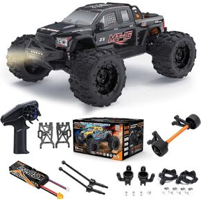 MT-16 1/16 Brushless Fast RC Cars,Rc Cars 4X4 for Adults Fast 50 MPH,High Speed RC Car 4WD Off Road RC Cars,All Terrain RC Truggy for Snow,Sand & Mud Compatible with 3S Battery ,Suitable as Gift