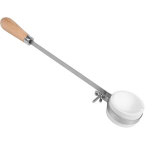 Yoursme Ceramic Torch Crucible Dish Cup Set 3" Dia 12 Troy Ounce Crucible Dish Cup & 16" Fly-Nut Whip Tongs Wood Handle Use for Melting Pouring Casting Refining Gold Silver Copper
