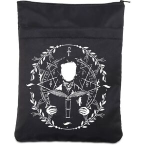 CMNIM The Raven Waterproof Book Sleeve with Zipper Edgar Allan Gifts Gothic Book Covers for Paperback Book Lover Gifts (Edgar Allan BS, ONE Size)