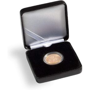 Leuchtturm1917 Single Coin Box NOBILE, up toØ 38 mm, Black