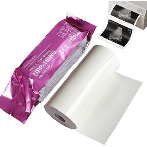 UPP-110HG Ultrasound Thermal Paper - High-Gloss 110 Film for Sony/Mitsubishi Printers | Fetal Monitor Paper Roll (110mmx18m, 10 Rolls/Box) | Medical-Grade Thermal Printing Paper & Printable Media