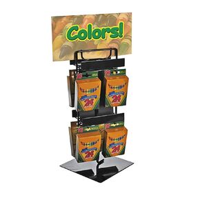 Azar Displays 223086 Metal Wire Counter Display, Black - Durable Retail Organizer for Countertops and Tabletops
