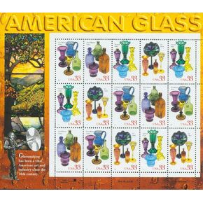 Stamps U.S. American Glass Scott 3325-28 MNH