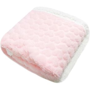 PETHUR Super Soft Dog Blankets for Small Dogs, Small Cat Blankets for Indoor Cats, Plush Fleece Puppy Blanket Washable, Pet Throw Blanket for Couch, 20"x30", Purple