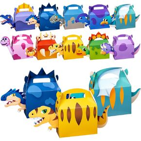 DMIGHT Dinosaur Party Favor Boxes Theme Birthday Goodie Boxes Candy Gift Bags Barnyard Candy Treat Boxes for Kids Baby Shower Birthday Party Supplies
