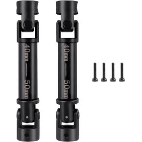2Pcs Steel Drive Shafts 40+40MM Driveshafts for 1/24 RC Crawler Car FMS SCX24 Upgrade Parts