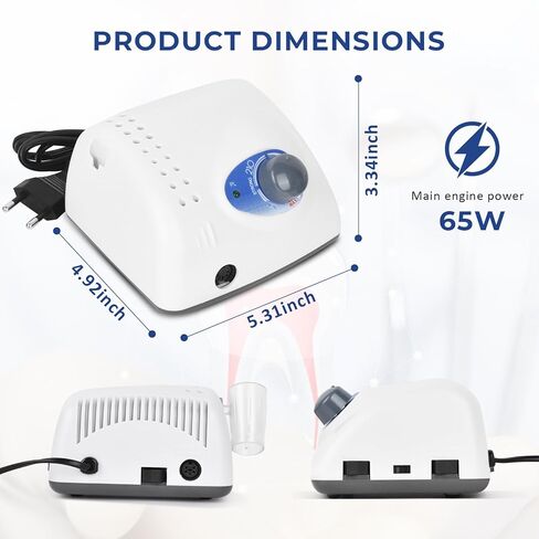 Strong210 110 فولت آلة الحفر المهنية للرعاية اليدوية ، 210 طحن متعدد الوظائف 210 معدات الحفر والتلميع ، 35000 دورة في الدقيقة ، مناسبة للرعاية ، المعادن ، معالجة المجوهرات in Kuwait