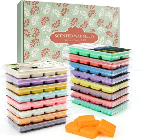 LA BELLEFÉE Wax Melts Wax Cubes 16 Pack, Soy Wax Candle Melts, Fall Wax Melts Scented Wax Melts Winter Cedar Pumpkin Apple & Cinnamon Coconut & Vanilla Fresh Linen Lavender Rose Lavender in Saudi Arabia