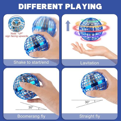 كرة سرة سريج طيار ترقية كرة Boomerang Flying Galaxy Ball التي يتم التحكم فيها يدويًا ، لعبة الطيران للأطفال البالغين الطائرات بدون طيار في الهواء الطلق. in Saudi Arabia