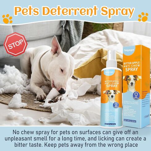 No Chew Spray for Dogs, Bitter Apple Spray for Dogs to Stop Chewing, Cats and Dogs Training Behavior Aids, Stop Destructive Chewing Licking in Saudi Arabia