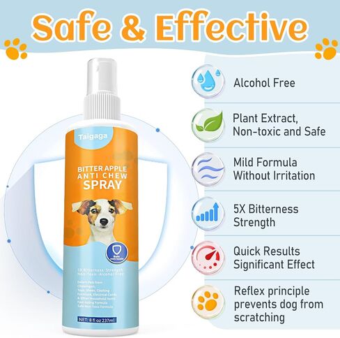 No Chew Spray for Dogs, Bitter Apple Spray for Dogs to Stop Chewing, Cats and Dogs Training Behavior Aids, Stop Destructive Chewing Licking in Saudi Arabia