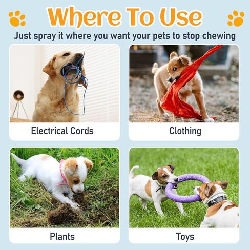 No Chew Spray for Dogs, Bitter Apple Spray for Dogs to Stop Chewing, Cats and Dogs Training Behavior Aids, Stop Destructive Chewing Licking in Saudi Arabia
