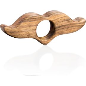 Walnut Beard Book Page Holder, Smooth Finish Wood Book Holder for Reading, Ideal Book Reader Gifts, Book Worm Gifts for Women, Thumb Book Page Holder - for Book Lovers & Literary Gifts (Medium)