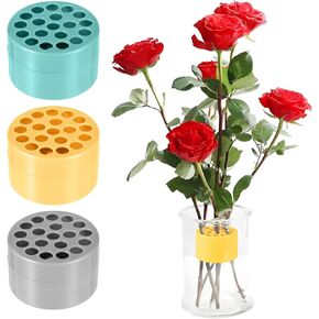 حاملي Oruola STEM للزهور ، لوازم ترتيبات الزهور ، 3 PCS STEM STEM IKEBANA حاملي الأزهار ، Bouquet Twister و DIY الأزهار ، حامل الجذعية Ikebana لديكور المزهريات (متعدد الألوان)