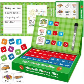 Aizweb Magnetic Letters, Phonics Games Letter Tiles Alphabet Magnets Learn to Read Spelling Phonemic Awareness Speech Therapy Science Reading Manipulative Elkonin Box Preschool Kindergarten Classroom