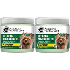 رائحة جل الرائحة الأليفة رائحة PET - معطر الهواء - مصنوع من الزيوت الأساسية - رائحة الغابات المطيرة - 15 أونصة - 2 عبوة