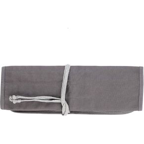 Gloglow Paintbrush Wrap Roll Up Case ، رمادي حامل فرشاة الطلاء رمادي.
