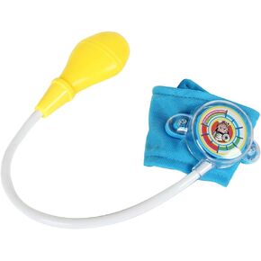 Children Simulation Family Doctor Toy Small Nurse Mini Blood Pressure Meter Medical Role Play Simulation Stethoscope Medical Educational Learning Toy for Kid Gift, Blue