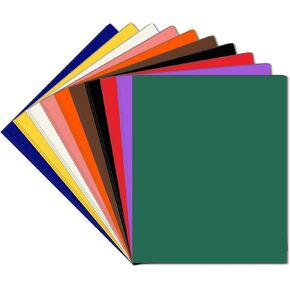 Colored Poster Board Set – 30 Sheets, 11 x 14 Inches, 10 Assorted Color Blank Graphic Display Boar for Art Displays, Classroom Projects, School Crafts, and Presentation Drawings color for DIY