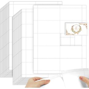 1000 Piece Blank Printable Business Cards, Inkjet and Laser Printable White Card Stock Double Side Small Note Cards Customized Business Cards, 10 Cards/Sheet, 2" x 3.5"