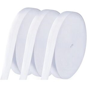 Elastic Band for Sewing, 1 Inch Elastic for Sewing Elastic Straps Wig Band Edge Band Knit Spool Sewing Band for Waistbands Pants Clothes & Lace Front Wigs((30 Yard White)