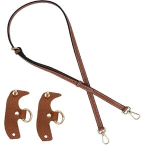 Adjustable Replacement Straps with Leather Button, Leather Purse Straps Replacement Bag Straps Shoulder Strap Replacement Crossbody Straps Kit for Purses