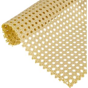 Cane Webbing Roll Rattan - Sukh Plastic Artificial Caning Material for Chairs 13" Width Cane Webbing Woven Open Mesh Cane Rattan Webbing Cane Webbing Sheet for Chairs,Cabinet 3.3 FEET