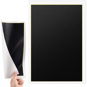 OIIKI 2 Sheets Laser Engraving Marking Paper, 15.35" x 10.63" Laser Color Engraving Paper for Metal, Ceramics, Glass for DIY Crafts (Black, 39 x 27 cm)