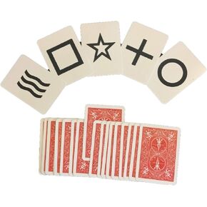 Magic ESP Deck Trick - Black Faces - Poker Size - Bicycle Cards in Red or Blue