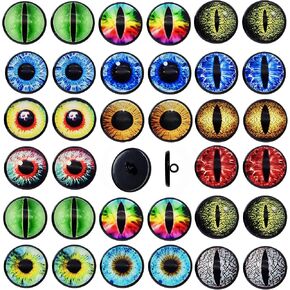 8mm 15pairs Sew on Eyes Buttons for Stuffed Animals Bear Crochet Amigurumi Doll Making Plush Pupil Eyeball Crafts DIY Supplies