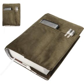 Book Covers for Paperbacks, Velvet Book Cover for Book Lovers, Book Covers for Hardcover with Pockets for Book Suppliers, Soft Cover Books, Reusable Book Covers, Book Protector for Bible Book Cover