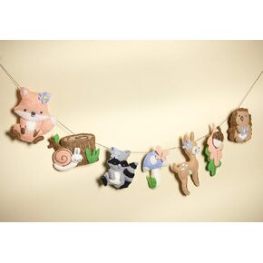 Bucilla Felt Garland Woodland, White