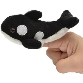 Unipak 1155WH Whale Plush Finger Puppet, 5-inch Length