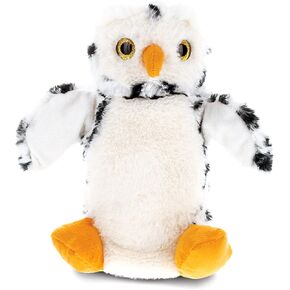 DolliBu White Owl Plush Hand Puppet for Kids - Soft Plush Stuffed Animal Hand Puppet Toy, Puppet Show Games Puppet Theaters for Kids, Adult Cute Puppets Educational Toy to Teach Children & Toddlers