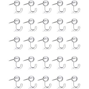 Push Pin Hooks 50 Pcs - Plastic Push Pins for Wall Hangings, Decorative Thumb Tacks Office Supplies for Cork Board, Photo Wall, Home Wall (Clear)