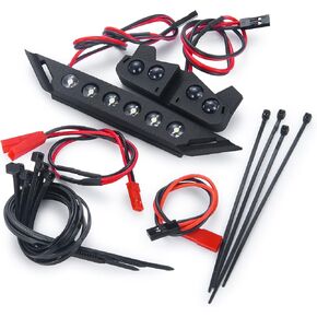Nylon RC Front and Rear LED Light Kits Headlight Taillight Upgrades for 1/10 Tra-xxas Slash XL-5 4X4 2WD RC Car Accessories