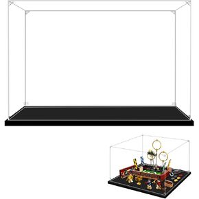 Acrylic Display Case for Lego 76417 Gringotts Wizarding Bank – Collectors' Edition, 17.71x15.74x31.49inches (45x40x80cm), Protect Your Collectibles from Dust with a Clear Showcase