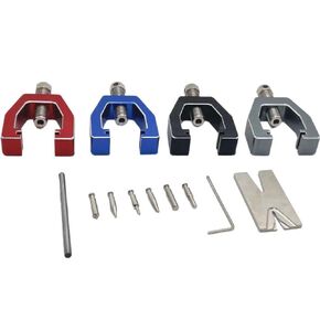 Stainless Steel Pinion Gear Puller Tool Set for RC Helicopter Motor Parts, Micro-Screwdriver Set (4 Pieces) (RED)